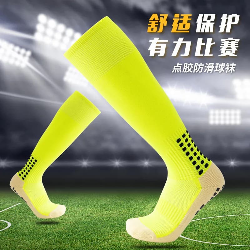 Calze da Calcio Lunghe da Uomo, Calze Professionali da Allenamento, Calze Sportive con Fondo in Spugna Antiscivolo in Silicone