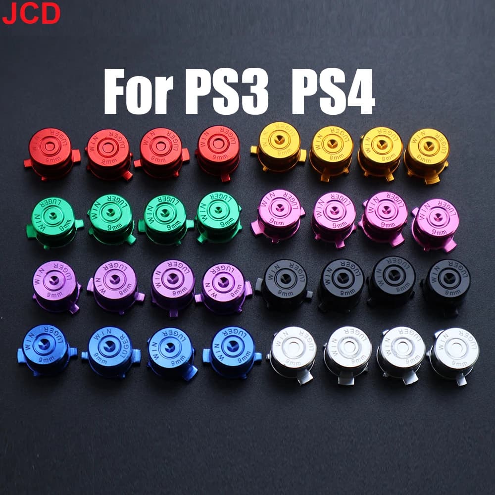 JCD 1 set per PS3 PS4 pulsante in metallo maniglia di gioco chiave di direzione accessori di riparazione chiave di direzione in metallo pulsanti in ferro elettrolitico