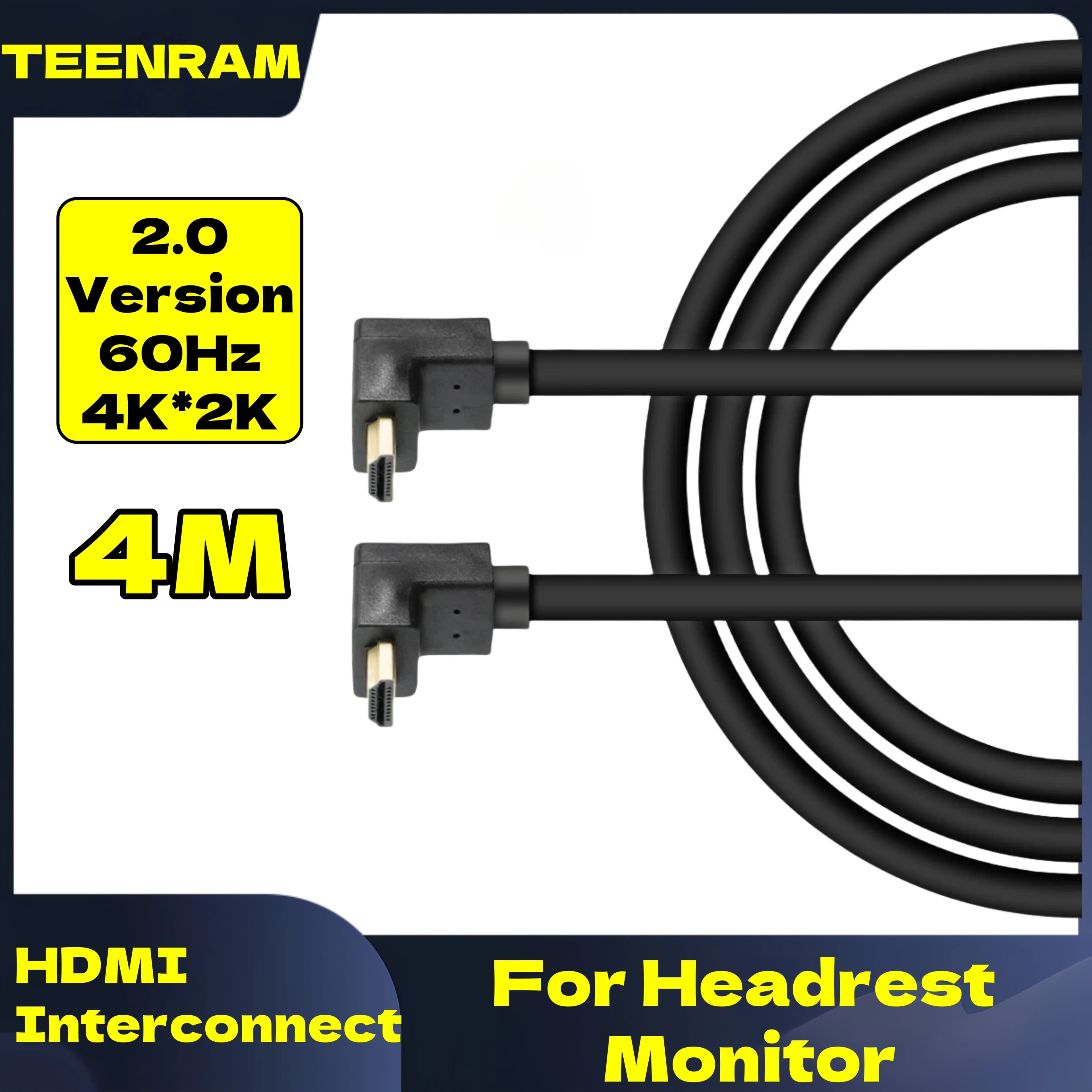 TEENRAM Adatto per poggiatesta Monitor Interconnessione Riproduzione video Console di gioco Proiezione Connessione laptop Interconnessione HDMI