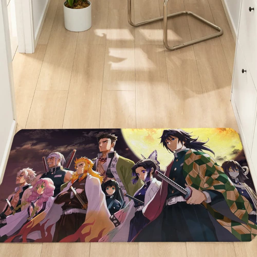 Porta d'ingresso della casa Zerbino Ingresso per la decorazione della casa Articoli Tappeti Demon Slayer Accessori per la decorazione della casa moderna Tappeto per camera da letto