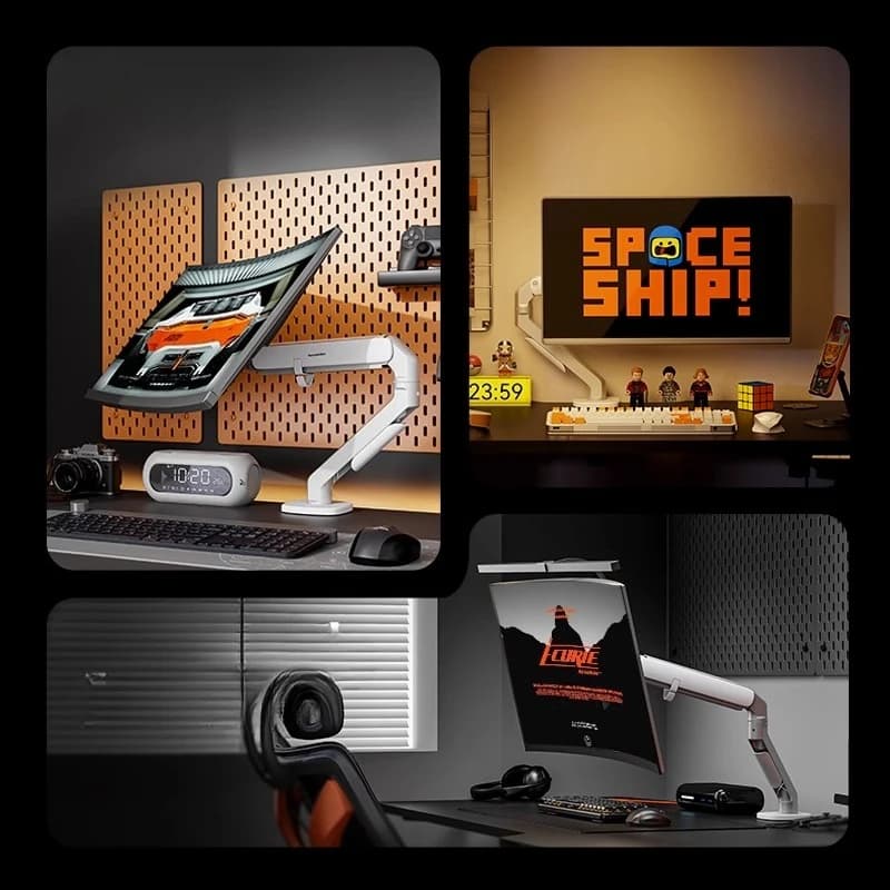 Support for Tracks Songneng Robotic Arm T6G Convenient Computer Display Screen Table Base with Swing Hole