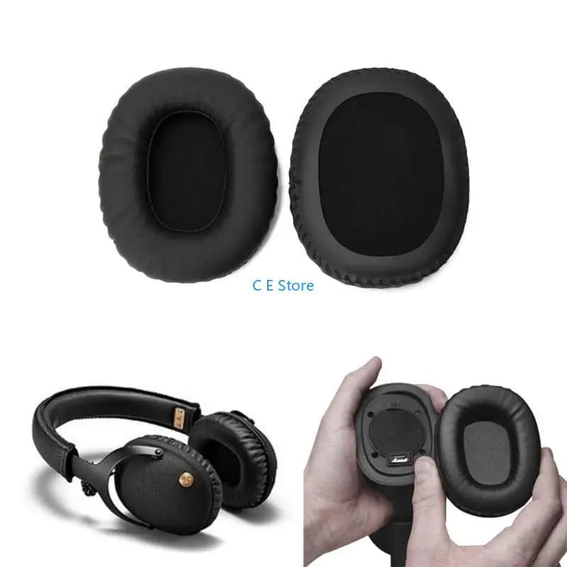 Cuscinetti auricolari Set per Marshall Monitor Auricolare Cuscino auricolare Cuffie Memory Foam Cuscinetti auricolari per Marshall Monitor Cover