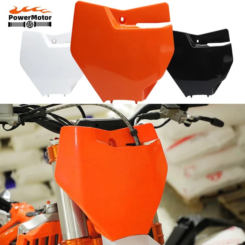 Moto targa anteriore copertura in plastica adatta per KTM SX SXF XC 125 250 350 Dirt Pit Bike Motocross Enduro Moto spedizione gratuita