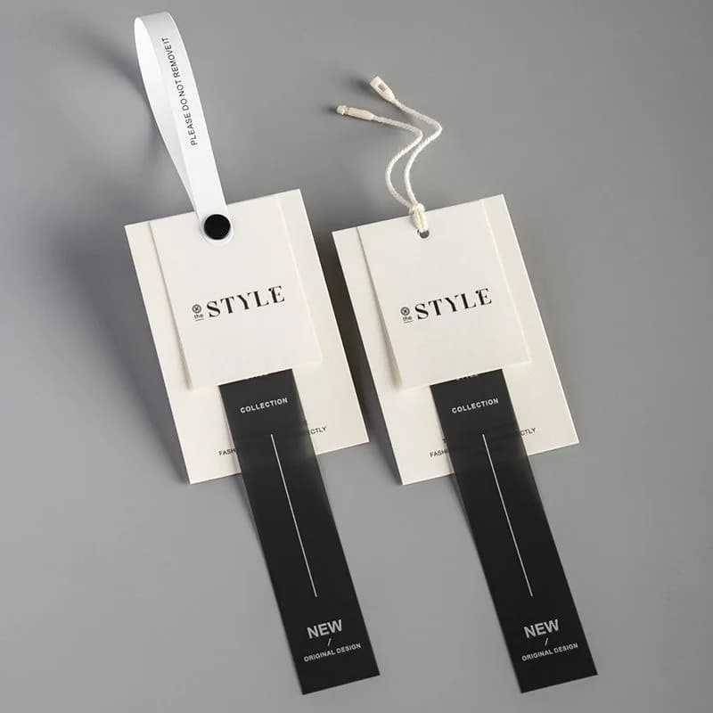 Etichetta da appendere di lusso personalizzata Accessorio di moda personalizzabile di marca premium per prodotti di fascia alta 25101101
