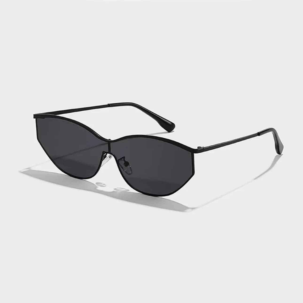New personalized cat's eye metal sunglasses women's fashion high-end sunscreen sunglasses cross-border hot-selling UV protection