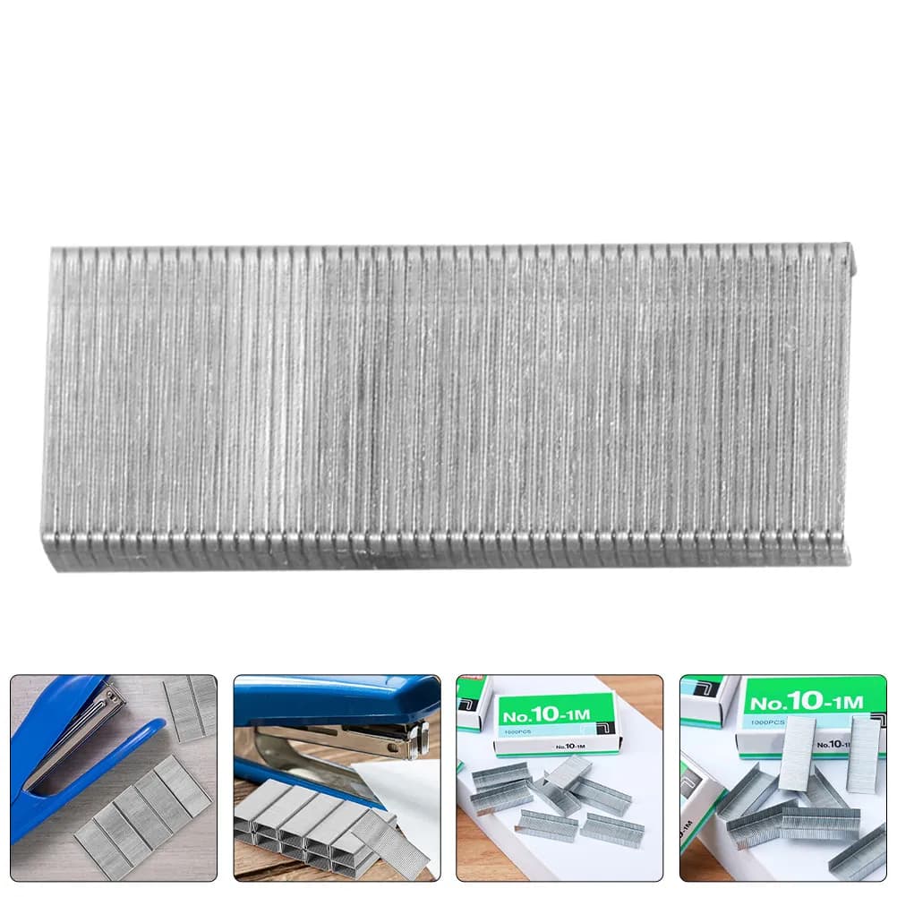 12 Scatole di Graffette per Ufficio, Graffette Resistenti per Scrivania, Mini Graffette Ricaricabili Compatibili con Standard