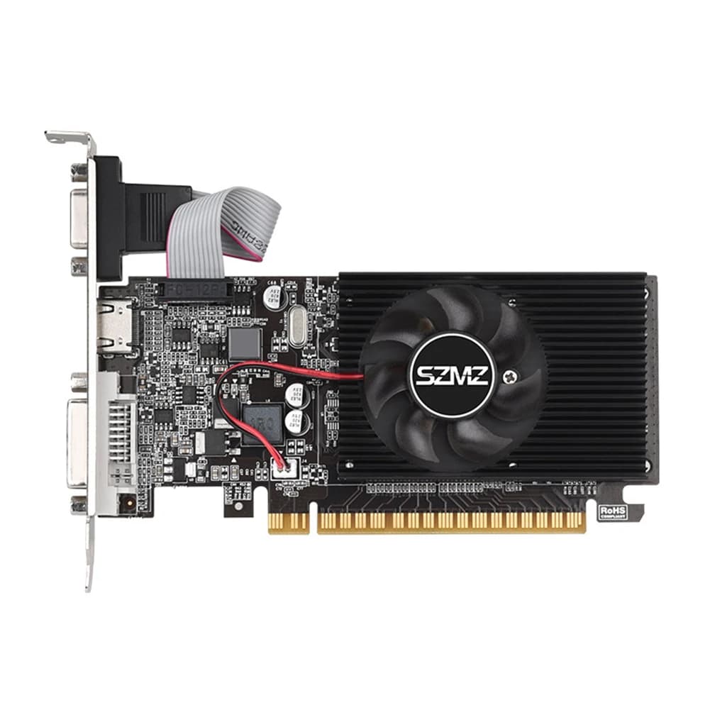Scheda grafica GT210 1/2/4GB DDR3/DDR5 Scheda video da gioco per desktop con scheda grafica a basso profilo compatibile con DVI VGA HDMI per PC