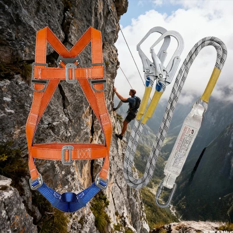 Imbracatura di sicurezza da lavoro multifunzionale per esterni ad alta quota Protezione anticaduta Gilet di sicurezza regolabili Attrezzatura di protezione di sicurezza