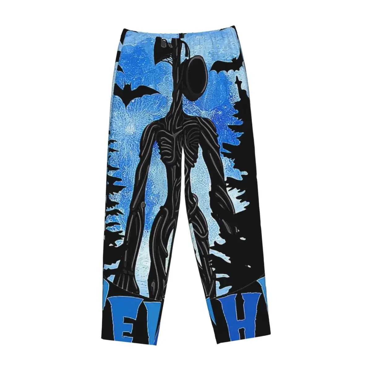 Custom Cartoon Horror Creepypasta Siren Head Women Pajama Pants Lounge Sleep Sleepwear Bottoms with Pockets