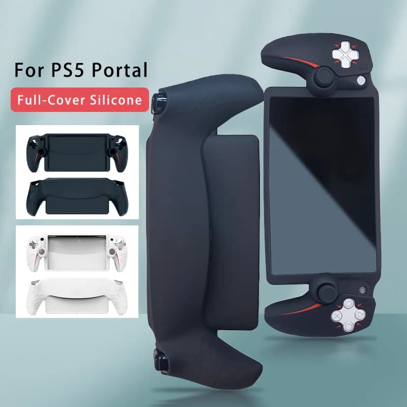 Custodia protettiva in silicone per accessori per portale PS5 Console di gioco portatile antigraffio Copertura completa per portale PlayStation 5