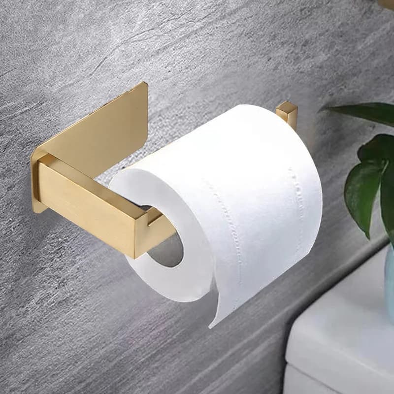 Supporto da Parete Adesivo per Rotoli di Carta Igienica, Organizzatore per Carta Igienica e Dispenser per Rotoli da Cucina, Accessori per il Bagno