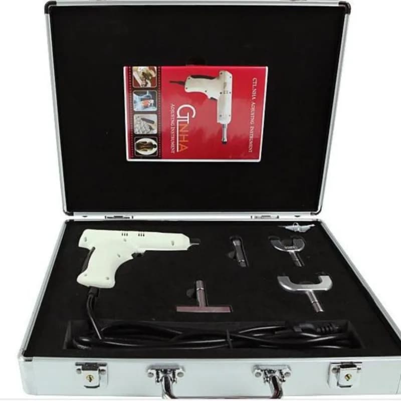 New Professional original 4 Heads chiropractic adjusting instrument /Impulse adjuster/Electric Correction Gun Activator Massag