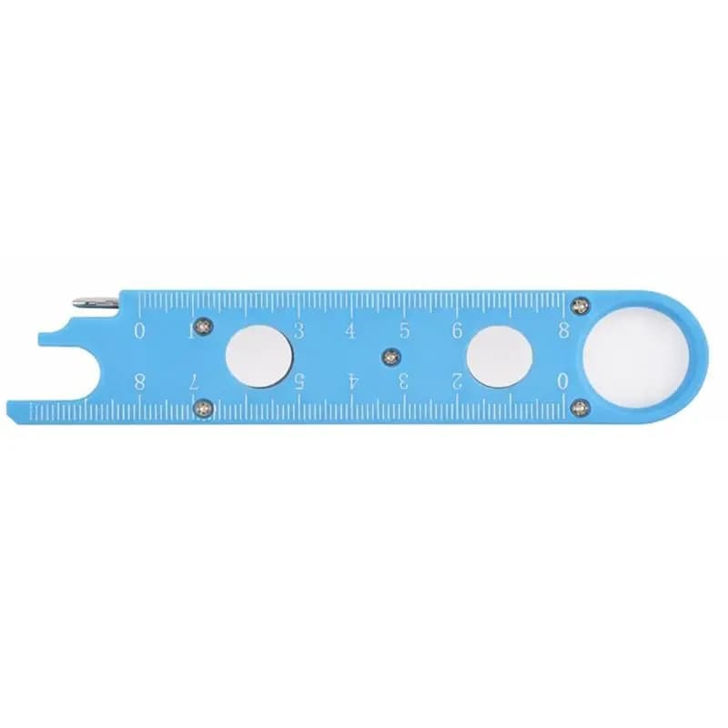 Infilatore per aghi da macchina da cucire ABBP con righello integrato, guida di allineamento e retro magnetico