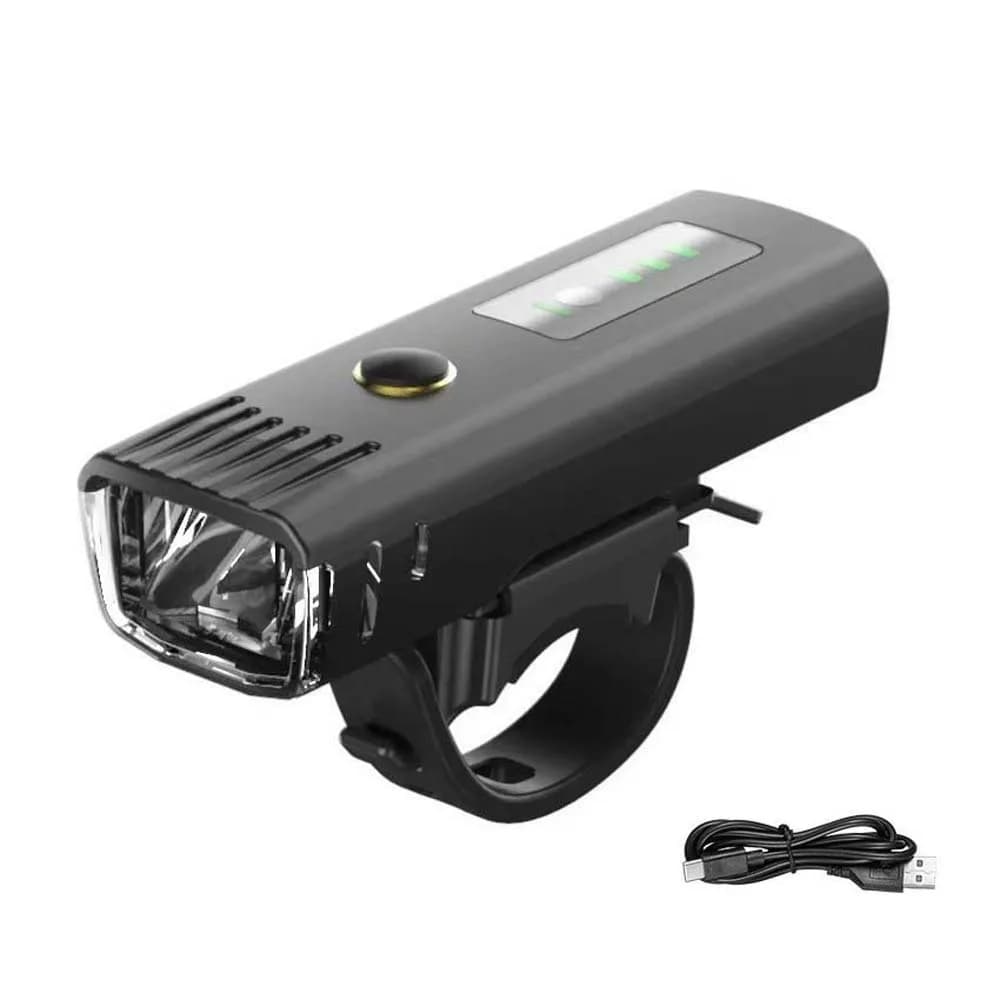 USB Rechargeable Bike Headlight Intelligent Light Sensing Anti-splash Water Front Bicycle Lights Easy To Install