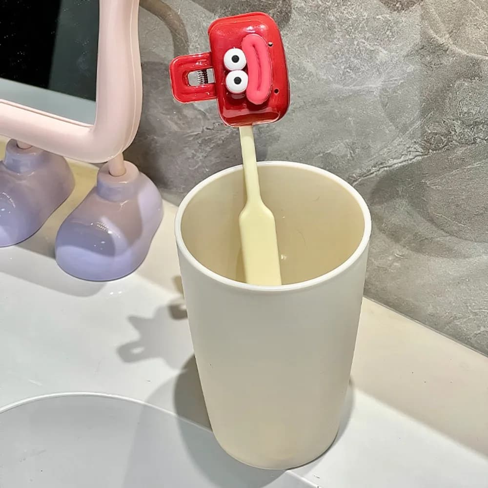 Dopamine Travel Brush Clip, Portable Protective Cover for Electric Toothbrush, Protective Mat for Toothbrush