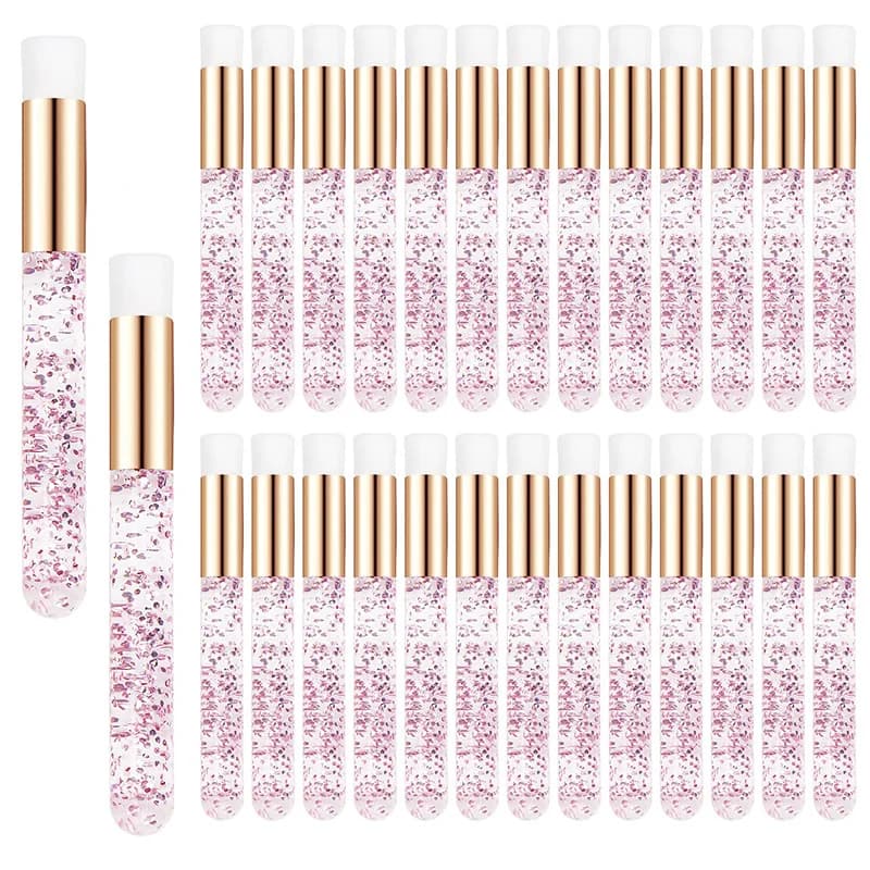 10/30/50/100pcs Spazzole per la pulizia delle ciglia per le estensioni delle ciglia Glitter Lash Shampoo Spazzole Naso Poro Pulizia Strumenti di trucco