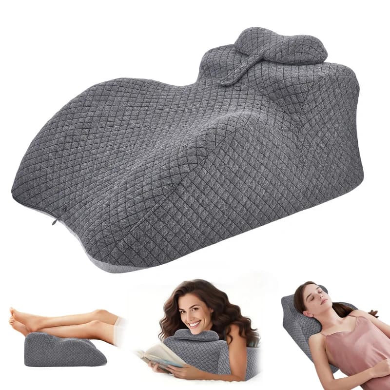 Cuscino Dedicato per il Supporto Lombare, Cuscino a Cuneo e Cuscino in Memory Foam per la Lettura, Ideale per Soddisfare le Esigenze del Sonno