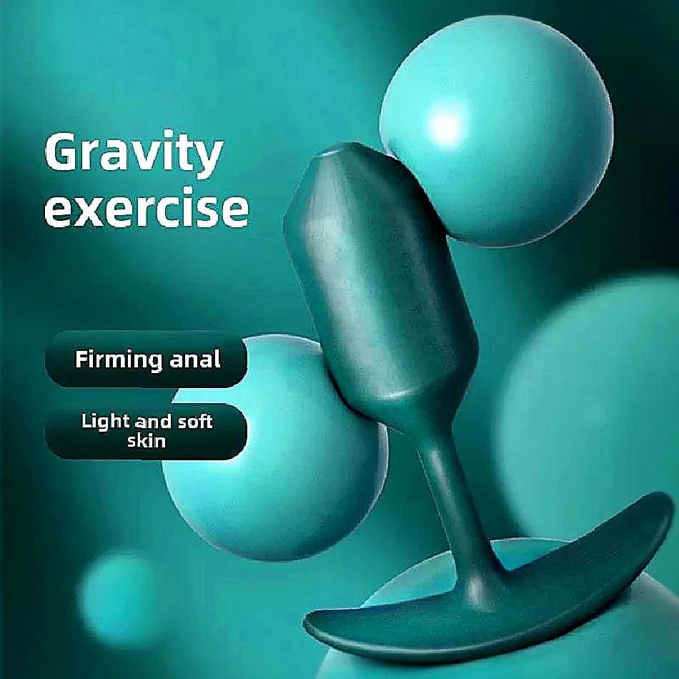 Plug anale in silicone con base di tipo di ancoraggio con sfera in acciaio Masturbatore ano Giocattoli del sesso per donne Uomini Gay Giocattolo adulto Spina anale ponderata