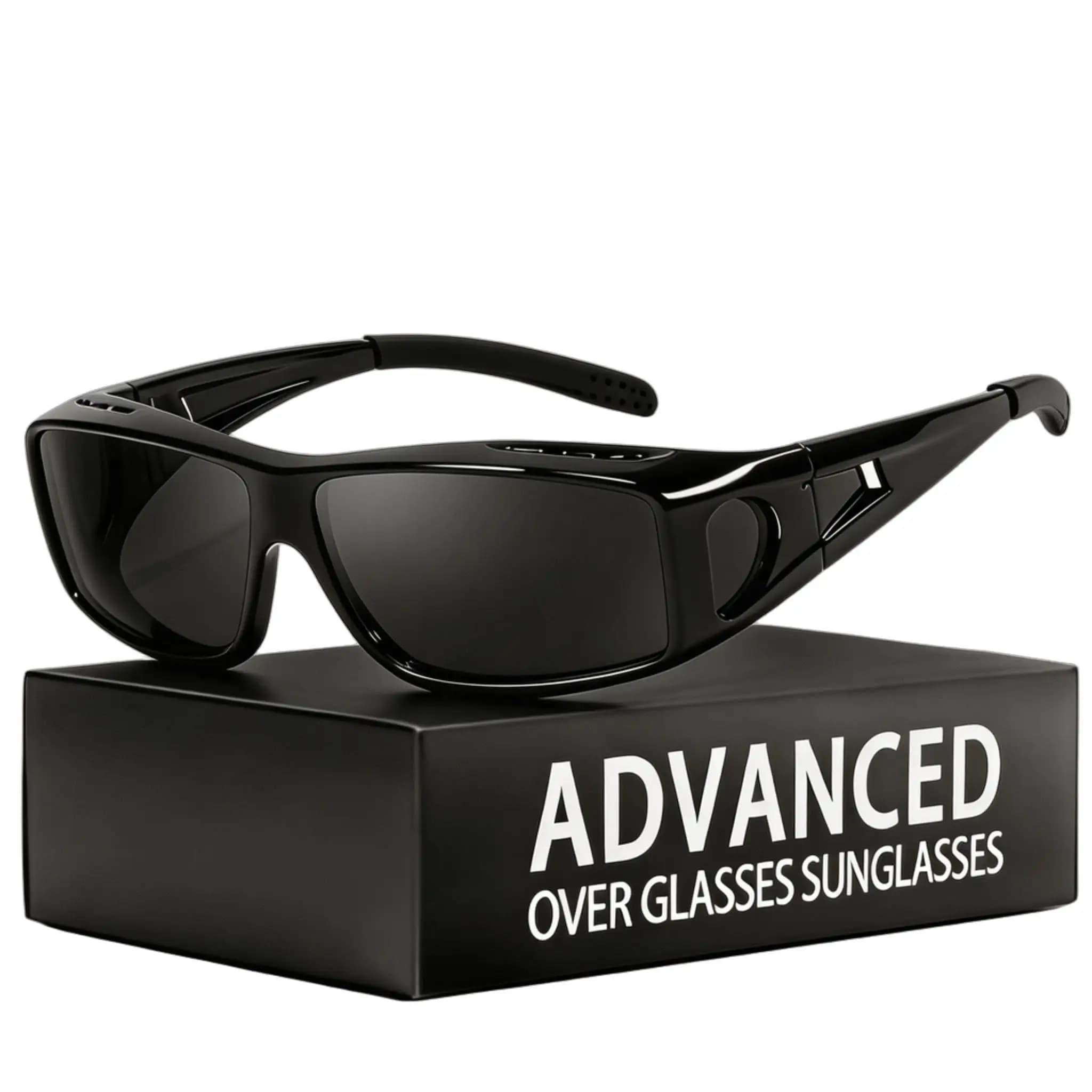 Men Women Over Glasses Sunglasses Polarised UV400 Protection Fits Frame Up to 5.43in For Driving Outdoor