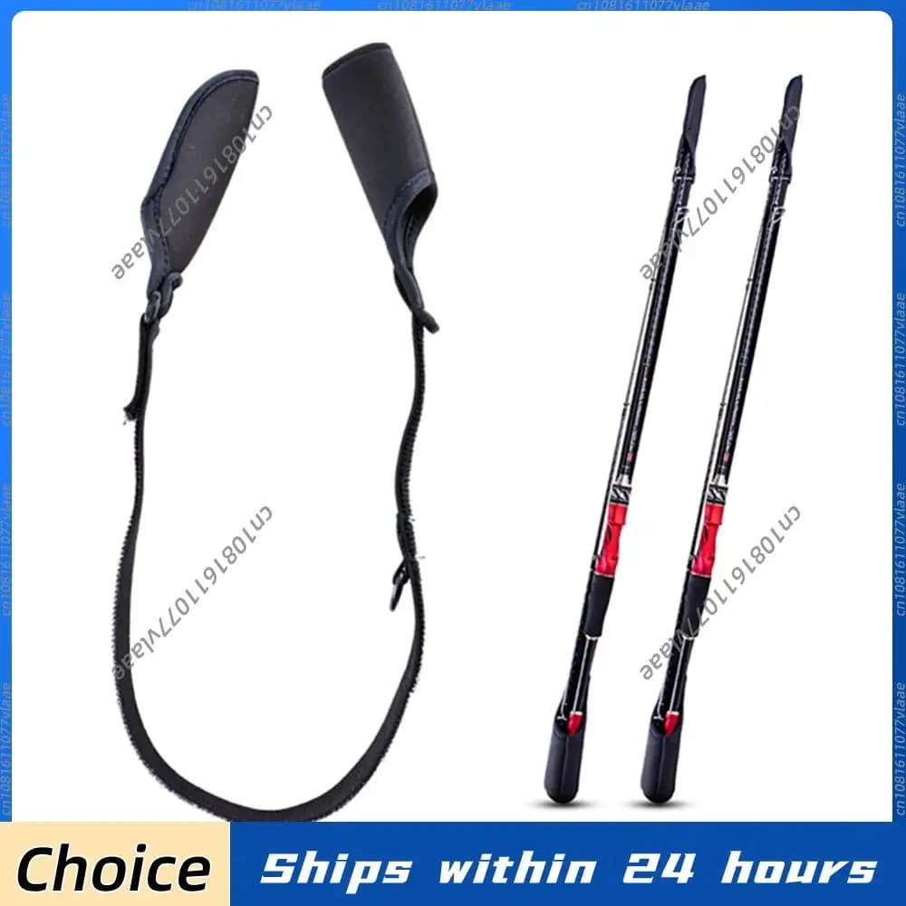 Cinghia Portacanna da Pesca Anti-Schizzi, Fascia Antiurto per Canna da Pesca, Resistente all'Usura, Regolabile, Strumento per la Pesca all'Aperto