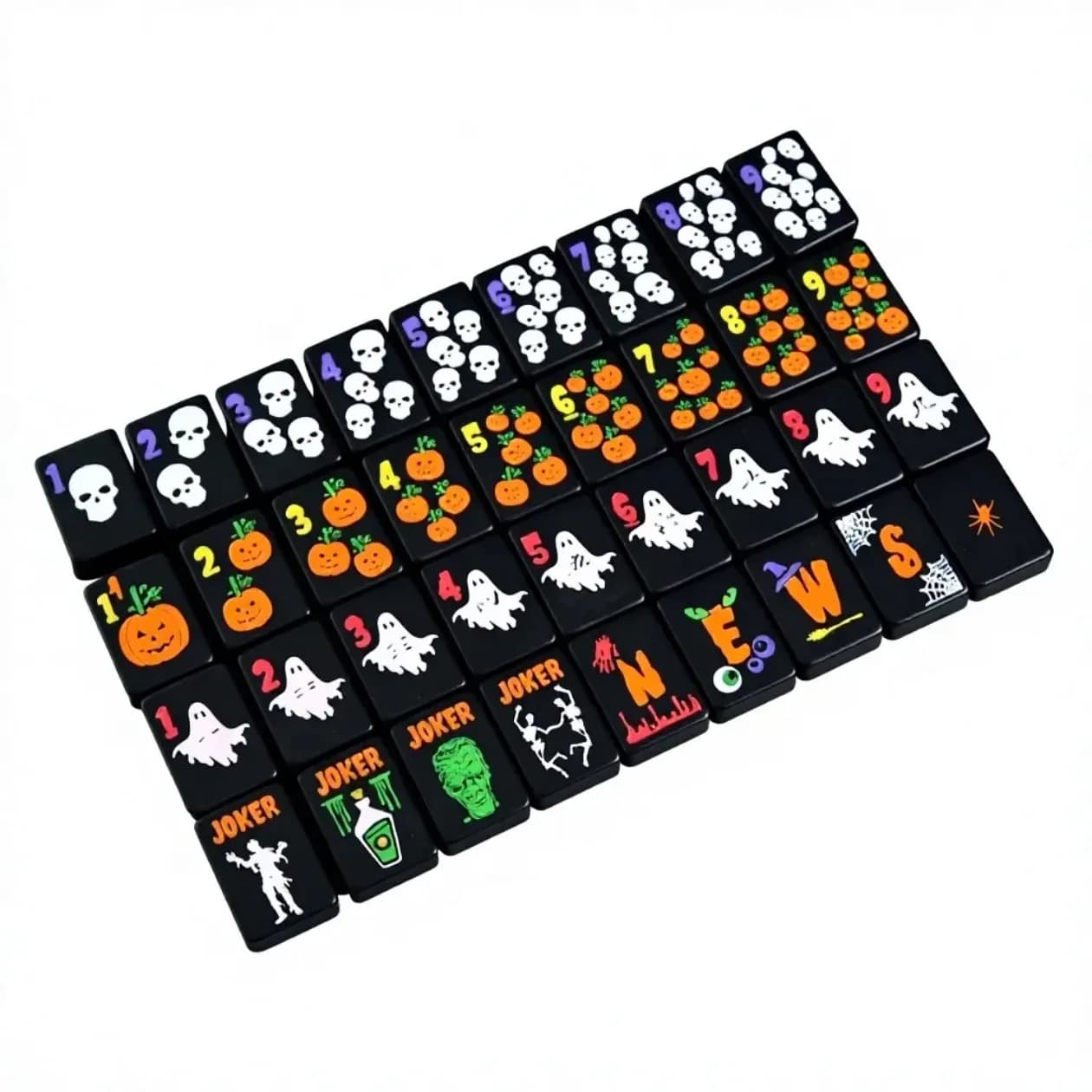 Halloween American Mahjong Tiles For Home Party Playing Halloween Style Mahjong set Games