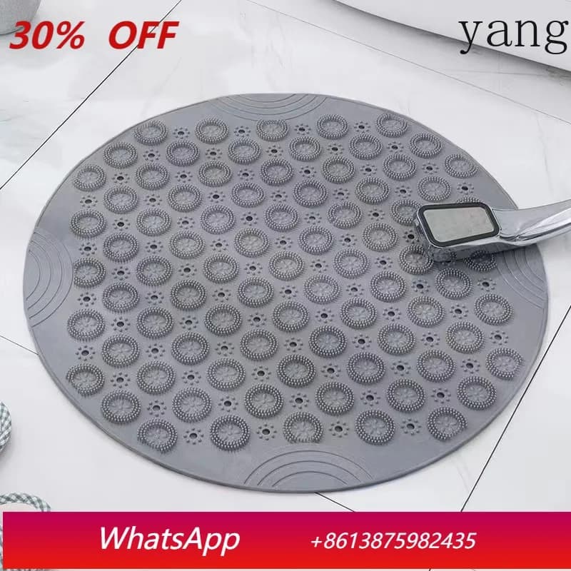 Tappetino antiscivolo rotondo LTT per bagno, tappetino per doccia, tappetino per WC, tappetino per pavimento del bagno