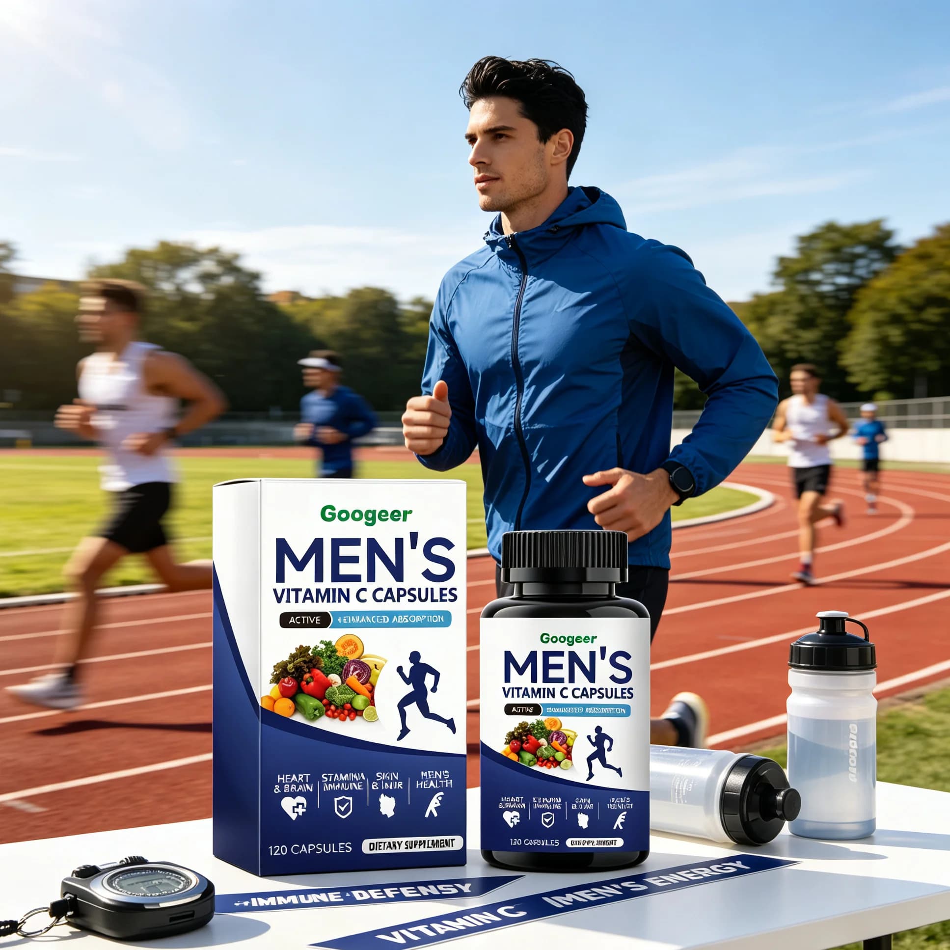 Multivitamin for Men Oral Capsules, Rich in Vitamin C, Boost Immunity & Physical Strength, Daily Nutrition Supplement for Men