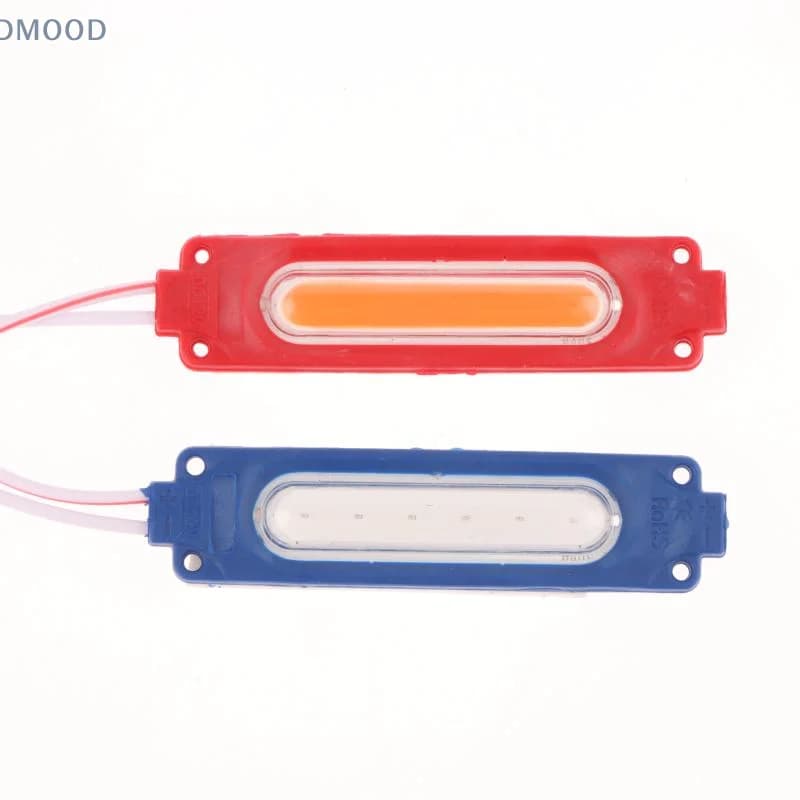 1 piece 1 to 2 vehicle warning flash lamp 12V COB red strobe lights blue for car bike grid decoration lighting atmosphere