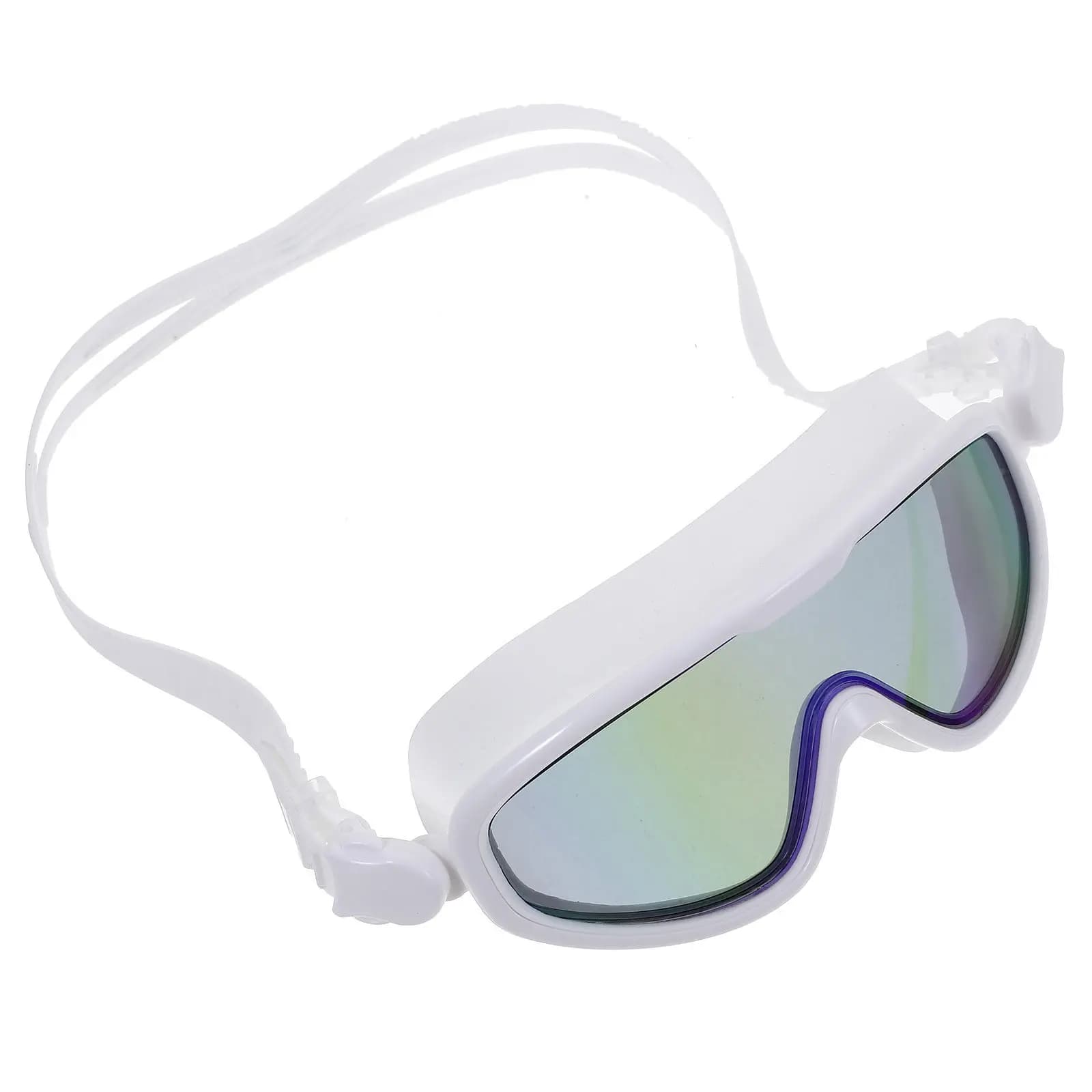 Waterproof Swimming Glasses Antifog Goggles Red Easy Fasten Snap Joint Eye Protector Suitable for Swimming Diving Outdoor Pool