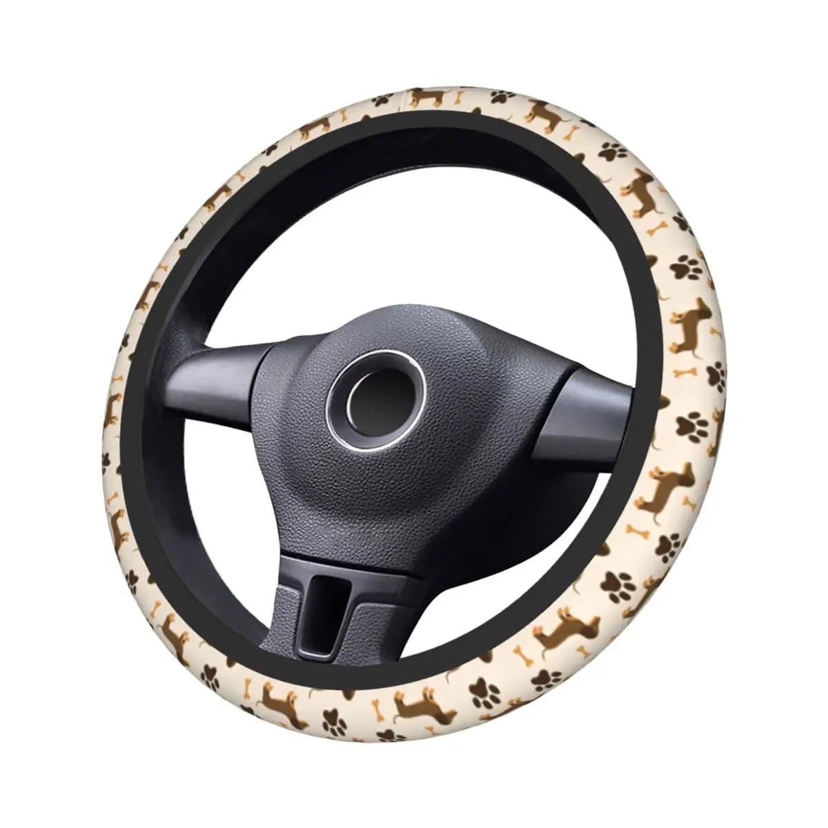 Simpatico coprivolante per auto bassotto 38 cm antiscivolo animale cane Elastische decorazione automatica accessori interni
