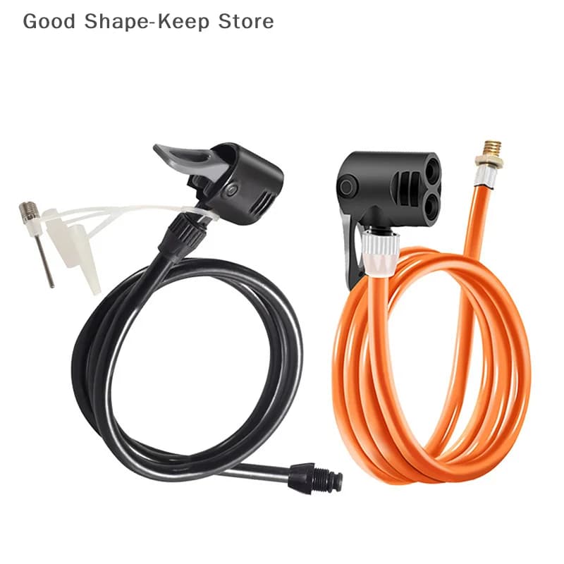 Tubo di prolunga per pompa d'aria per bici con tubo flessibile e ugelli per accessori per gonfiaggio pneumatici 70/80/120 cm