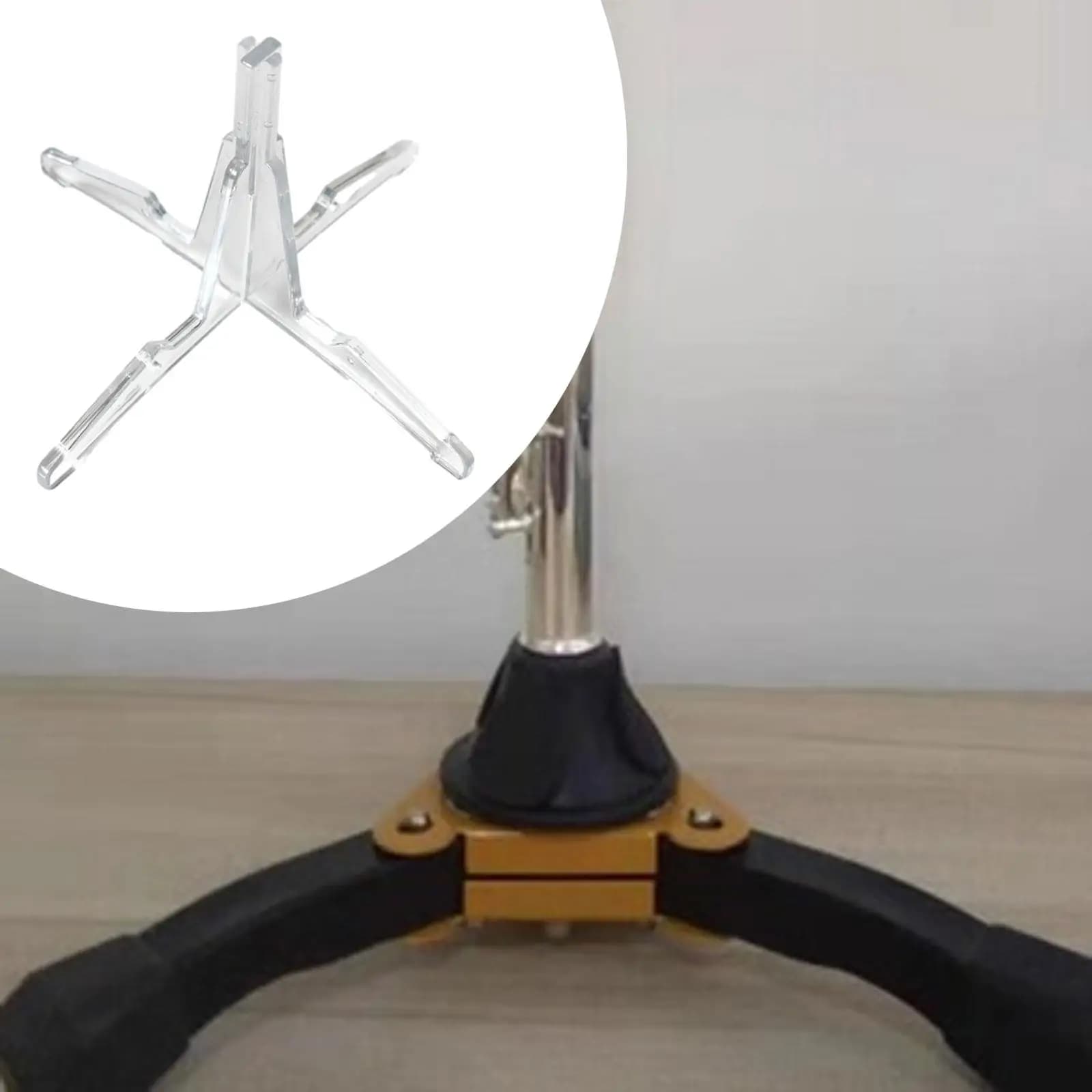Supporto per clarinetto pieghevole Supporto per staffa per treppiede leggero Accessori trasparente