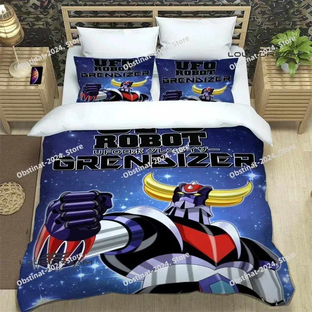 UFO ROBO GRENDIZER GOLDORAK Set di biancheria da letto set di forniture per letto squisito set copripiumino set di biancheria da letto set regalo di compleanno di lusso