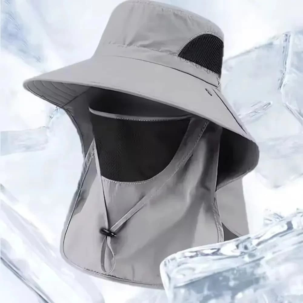 Unisex Outdoor Summer Hat UV Protection Breathable Fishing cap Sunbed Neck Protection Cycling and Climbing Hat Waterproof
