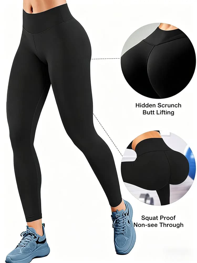 Pantaloni da yoga Peach Hip da donna, effetto seconda pelle, vita alta, push-up, leggings sportivi elasticizzati per allenamenti in palestra
