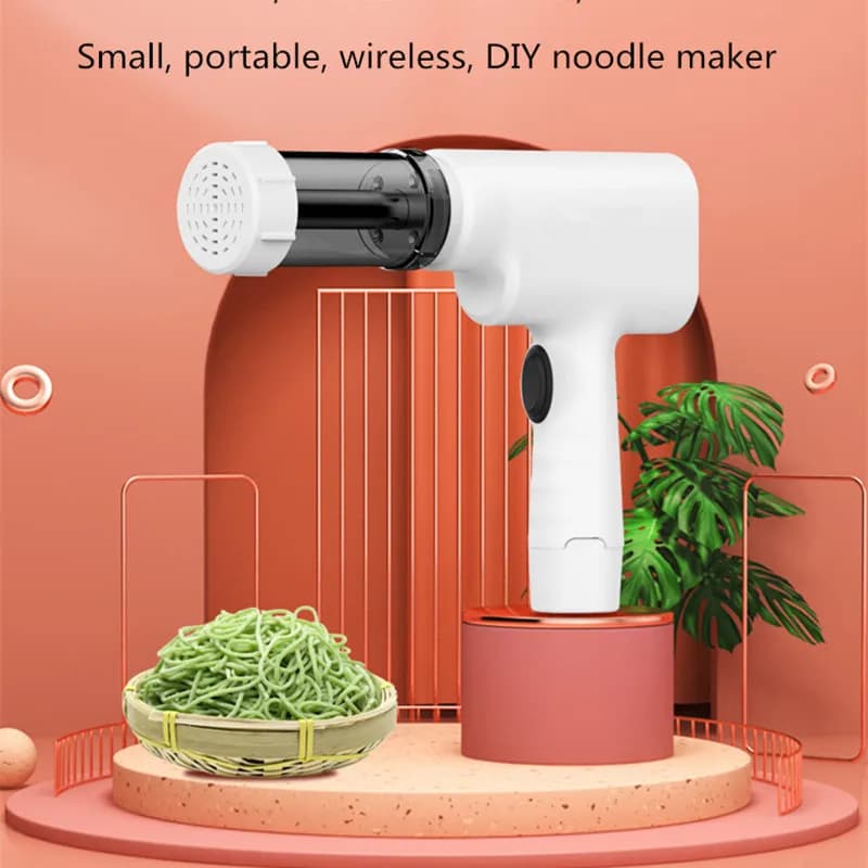 Pistola per noodle a pressione di ricarica wireless per macchina per pasta elettrica domestica portatile con funzione di riempimento di salsicce