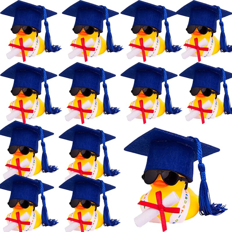 48 Set Bachelor's Anatres with Bachelor's cap Anatra Degree Party Anatra Bachelor's cap Anatra for Student Gifts