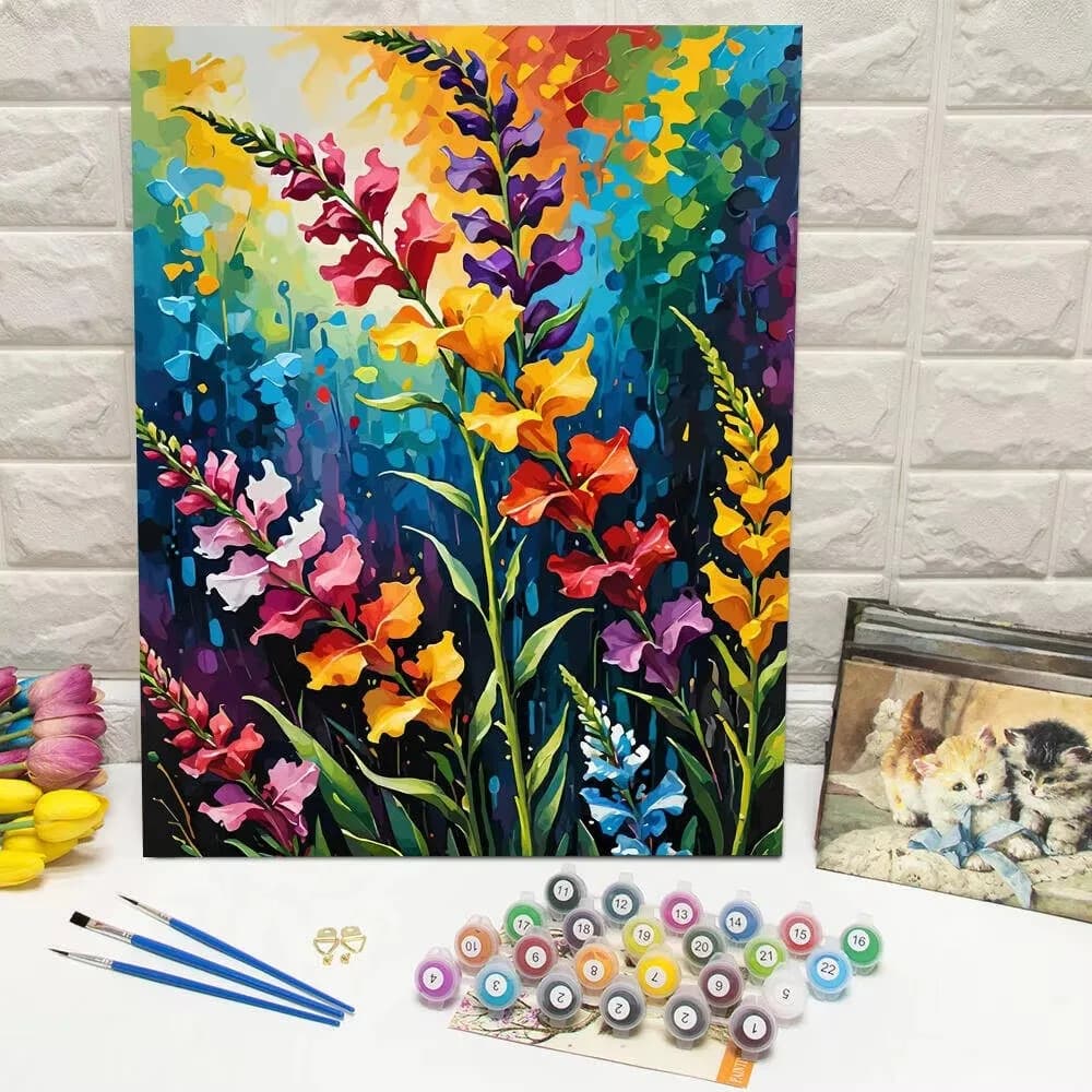 Digital Oil Painting Flower DIY Paint By Numbers Handpainted Painting Art Picture Artcraft On Canvas Kits Wall Decor Living Room