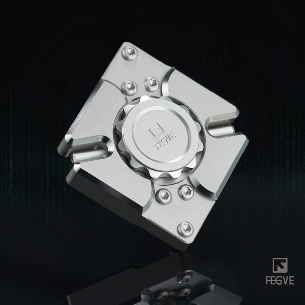 FEGVE EDC Square Fidget Spinner Giocattolo antistress Fidget Toys per adulti Design originale Multi-lama Fidget Spinner