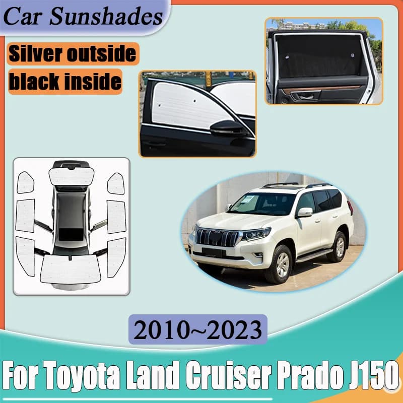 Parasole Completo per Auto Toyota Land Cruiser Prado J150 MK4 2010-2023, Visiera Riflettente Anti-UV, Copertura Parabrezza, Accessori