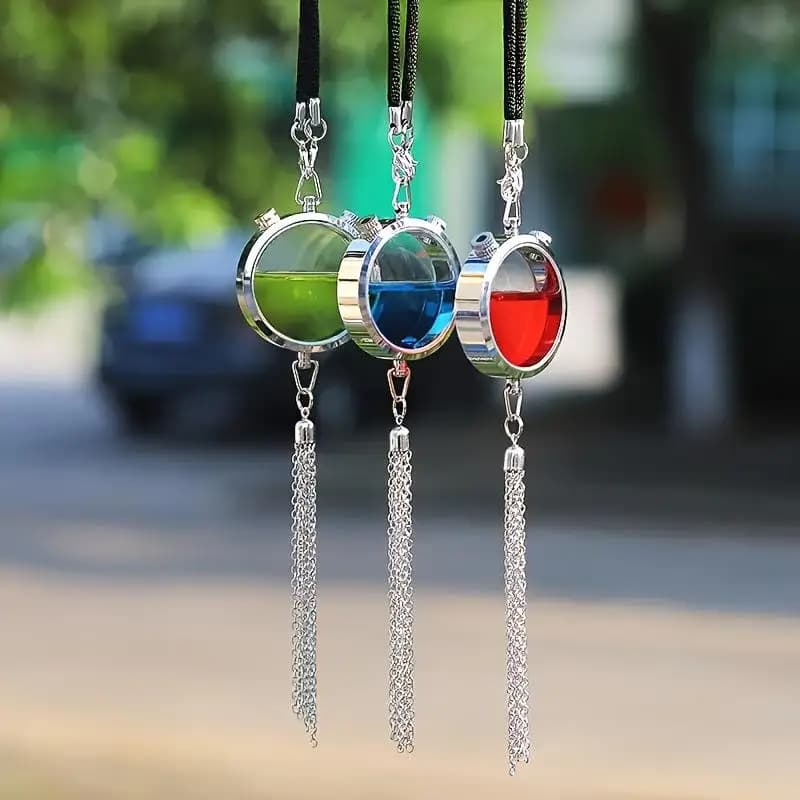 One Metal Car Decoration Pendant Empty Bottle Of Perfume Excluding Fragrance Empty Bottle Of Fragrance Diffuser