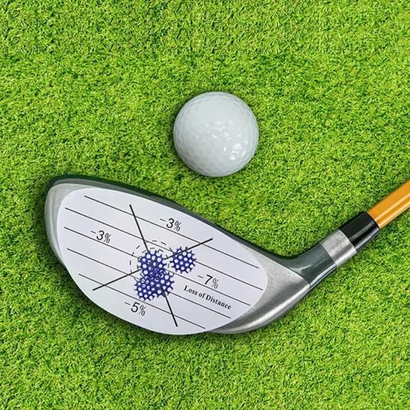 Y1UC 5 pezzi nastro da impatto per golf adesivi per impatto per da golf carta per marcatura per da golf per