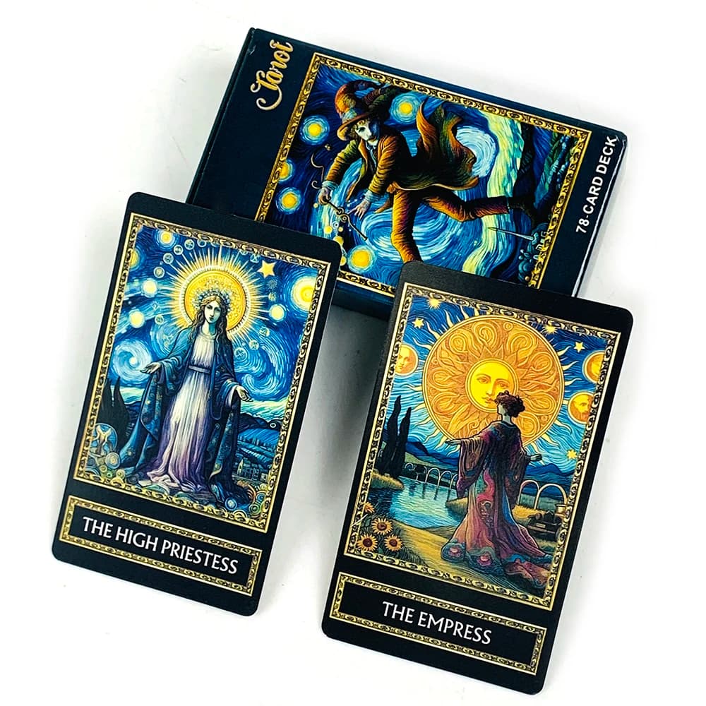 Nuove carte dei tarocchi Una mazzo da 78 carte Versione inglese Fortune Telling Divination Deck Gioco per giochi di carte per feste in famiglia Regali di Capodanno