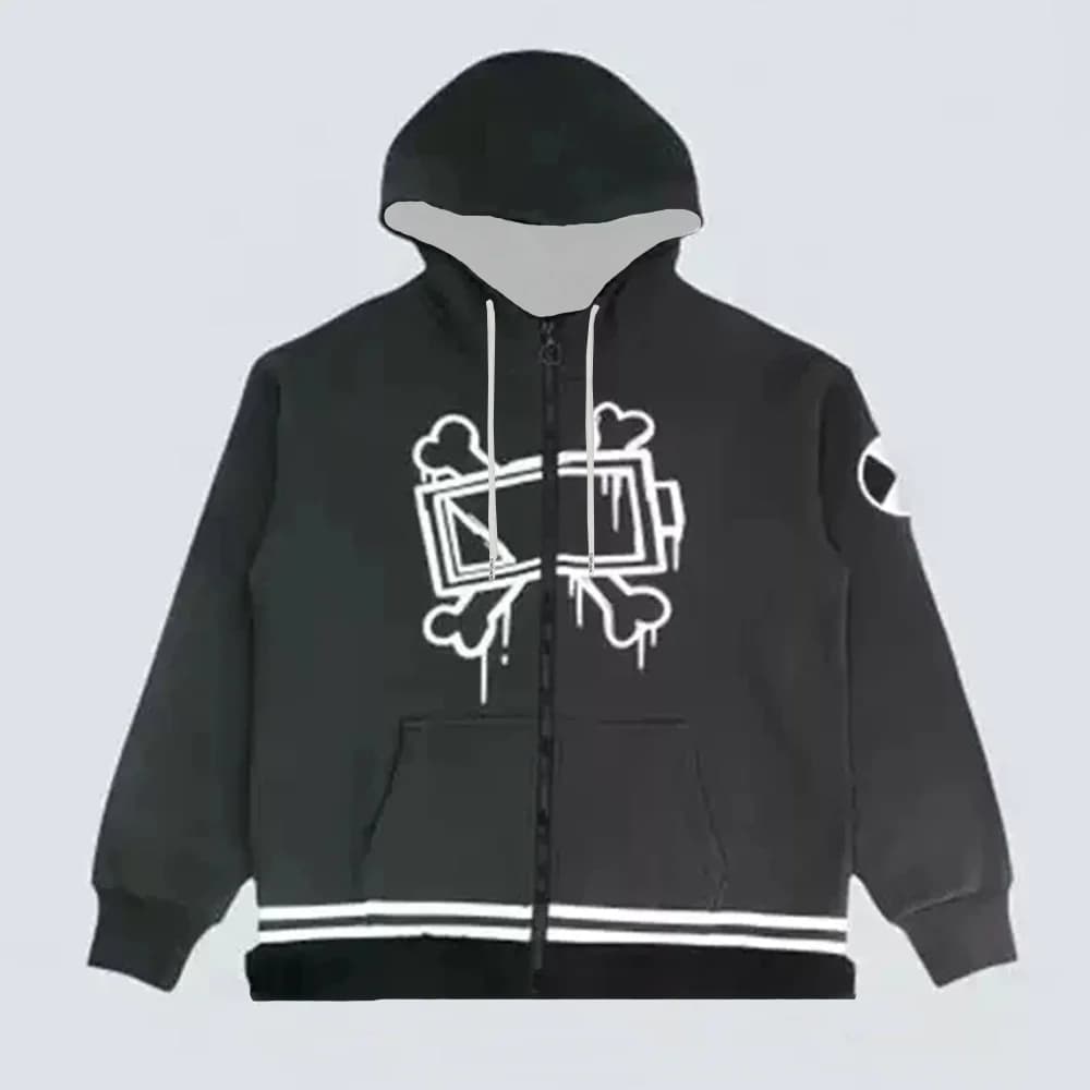 Game Murder Drones Cosplay Zippered sweatshirt Men's winter long sleeves Hoodie unisex Streetwear Man Women's Zip Up Sudaderas