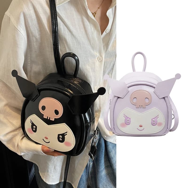 Backpack Kuromi, Cute Carton Animato, New Mini School Backpack, Kawaiii Bag for Girls, Bags with Soul Characters for Women, Travel and Conservation