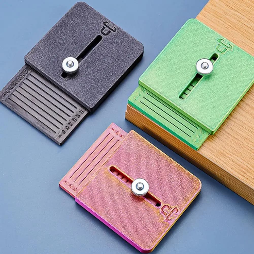 Furniture Edge Trimming Guide Anti-Slip Precision Adjustable DIY Edge Wrap Cutting Template Tool for Cabinet Door Table