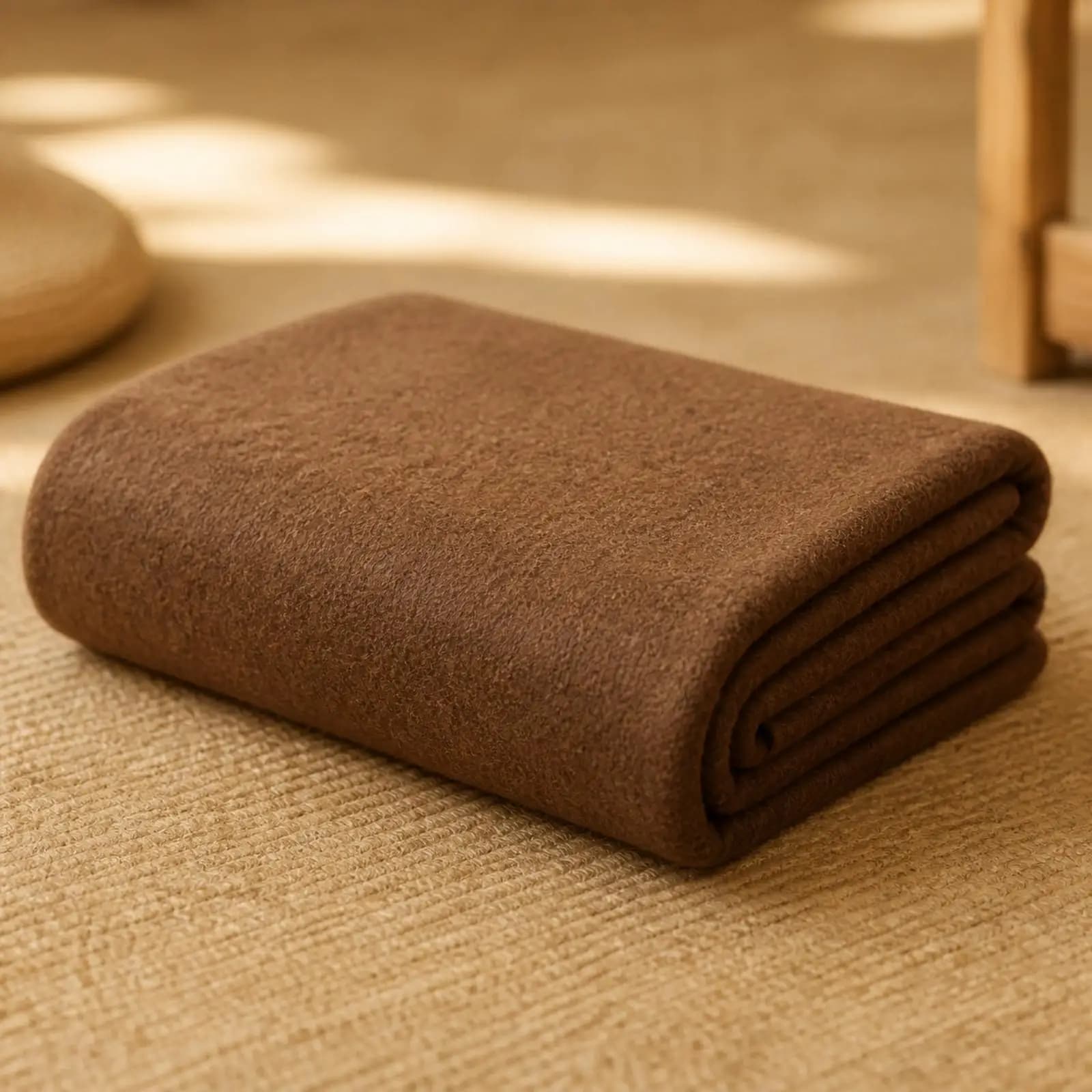 Cozy Fluffy Yoga Blanket for Meditation Fleece Cushion Pad for Floor Exercise Relaxation Gift for Her