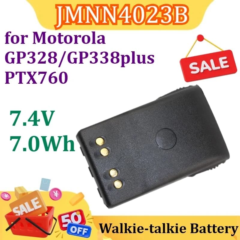 Nuova batteria JMNN4023B 7.4V 7.0Wh per batteria walkie-talkie Motorola GP328/GP338plus PTX760