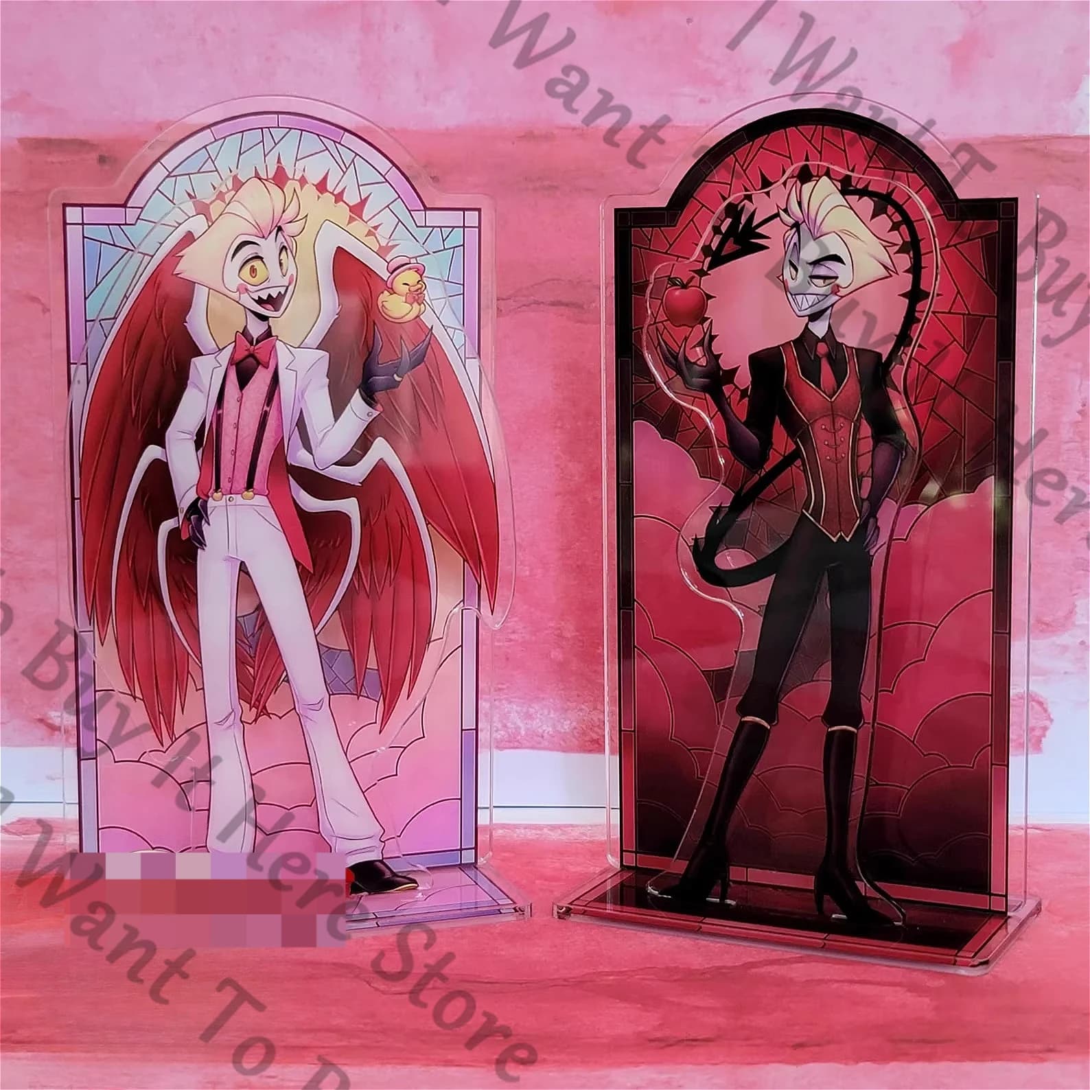 Anime Hazbin Hotel Lucifer Morningstar Cosplay Cartone Animato Acrilico Stand Espositivo Figura Decorativa Ornamento Regalo