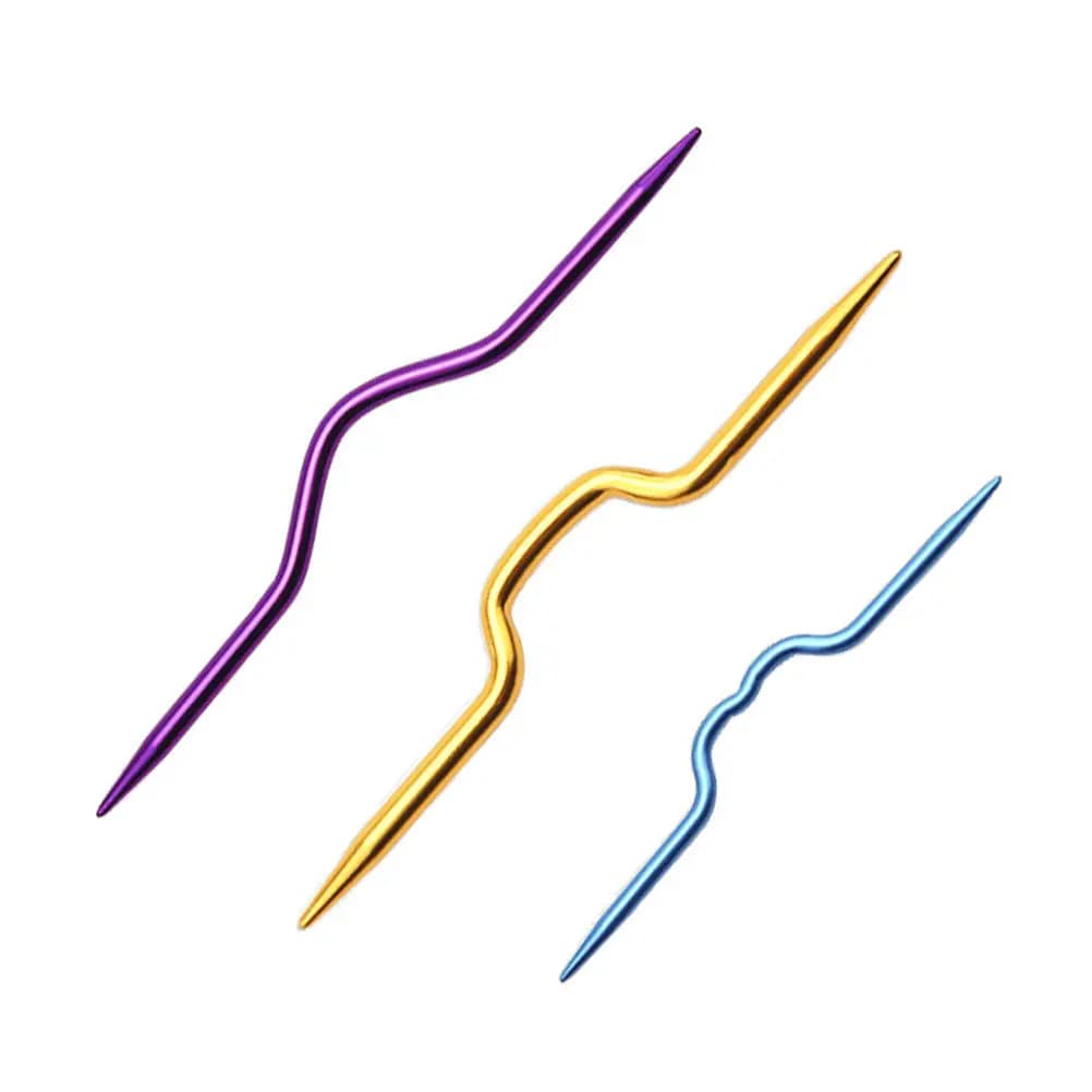 Set di 3 Uncinetti per Maglieria, Aghi Premium per Amanti del Lavoro a Maglia, Leggeri e Facili da Maneggiare, Diverse Misure